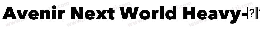 Avenir Next World Heavy字体转换